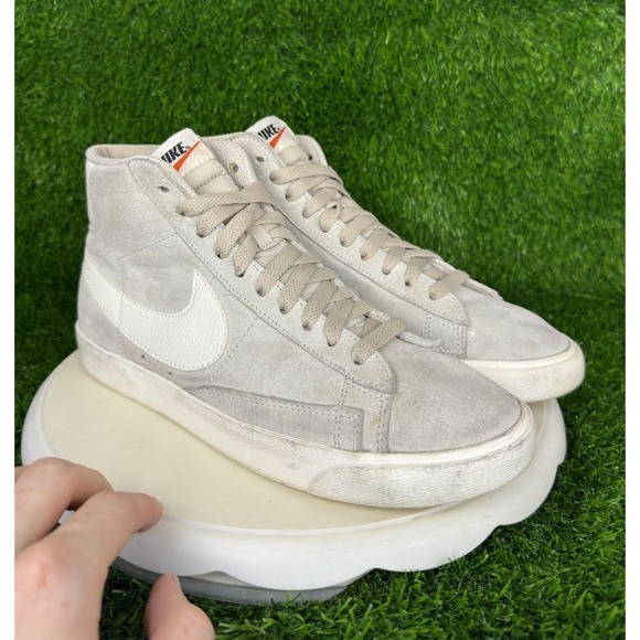 Nike Shoes - Nike Shoes Womens 8 Blazer Mid Vintage Lace Up Sneakers 917862-005 Grey Suede